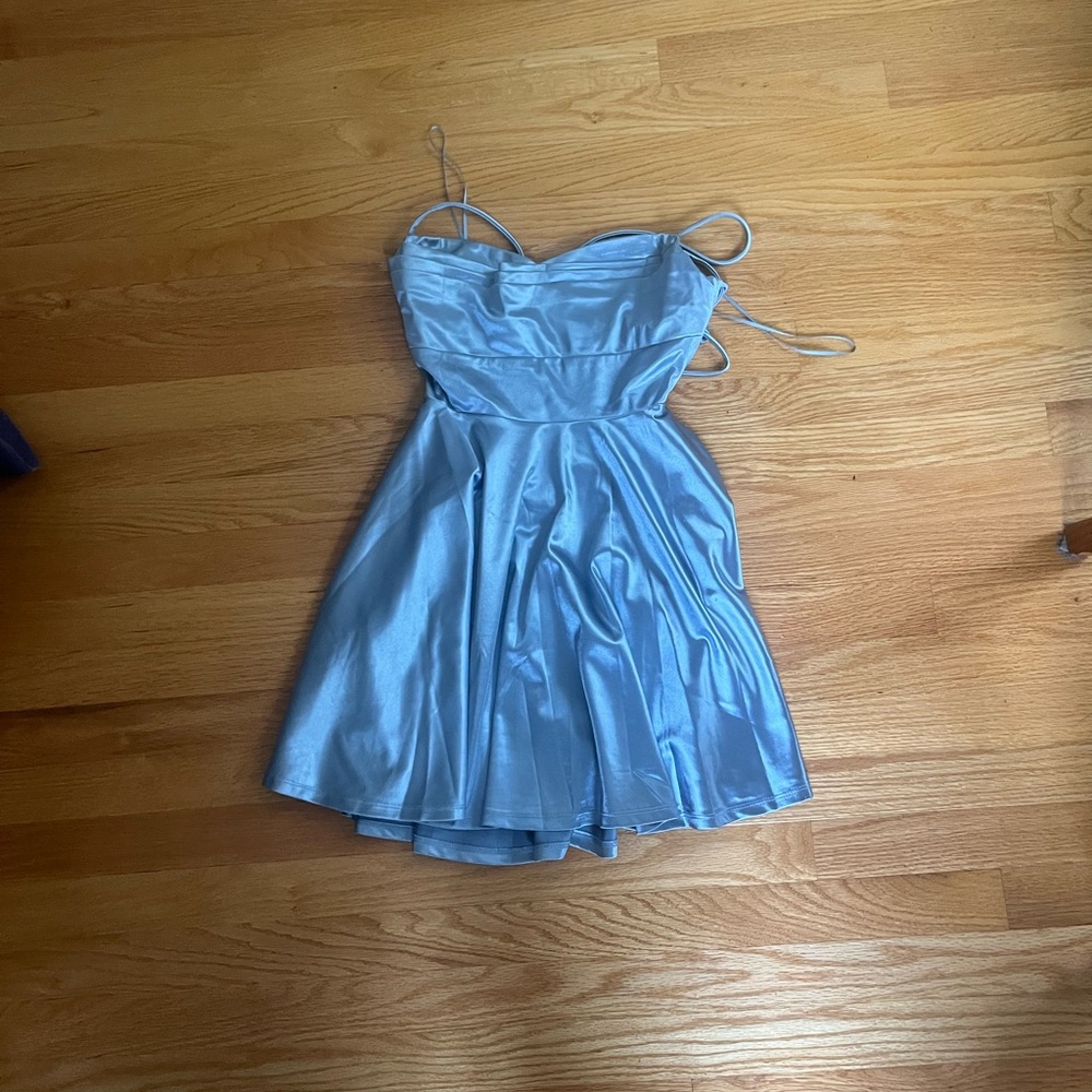 Windsor Sky Blue Satin Dress